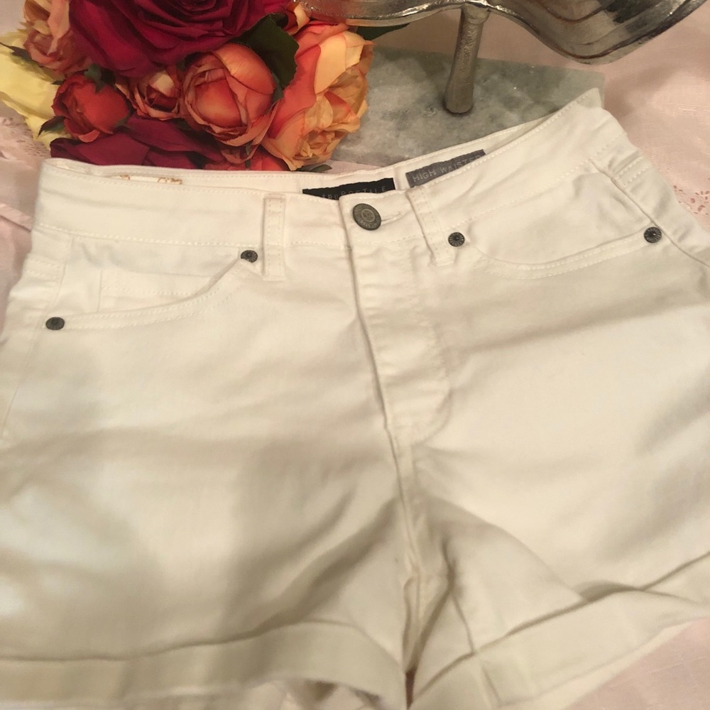 Aeropostale High MIDI Shorts, Sz 4